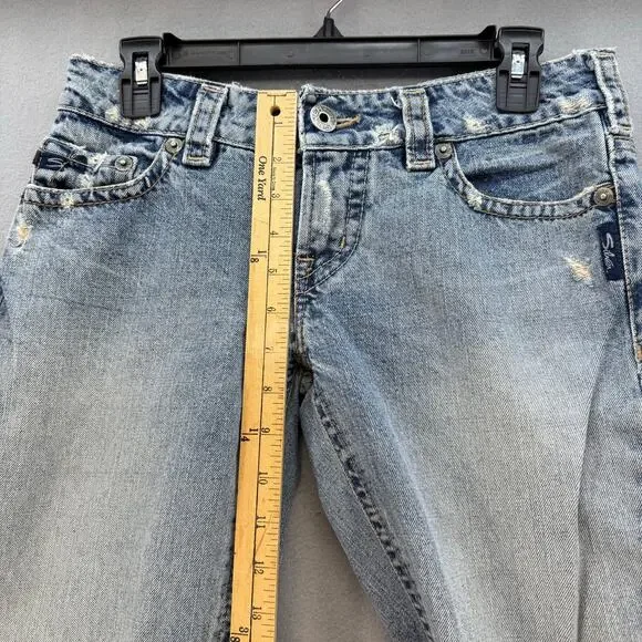 Silver Jeans Women's 28x33 (6) Light Blue Blaze Flare Vintage Preppy Normcore - Picture 13 of 15